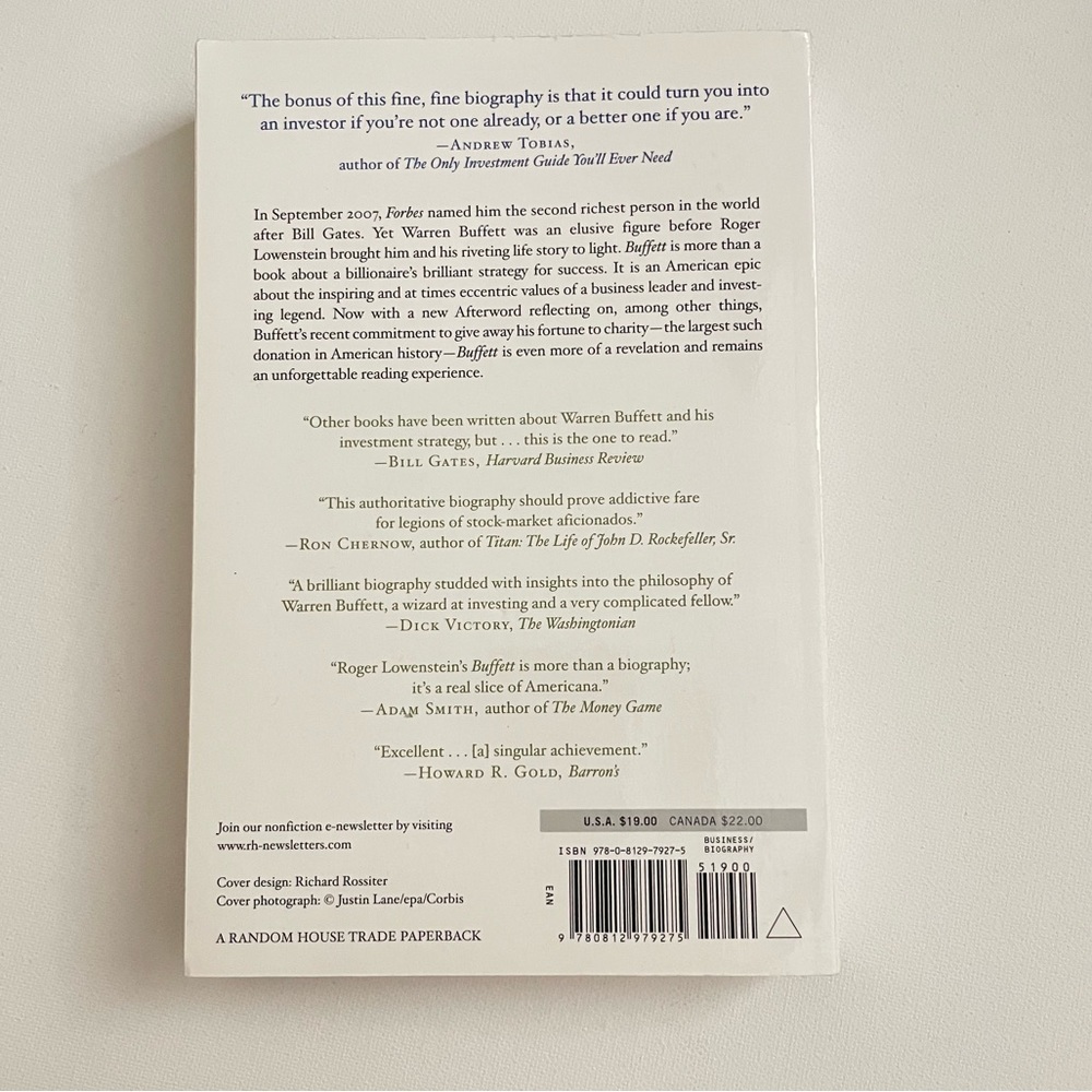 Buffet The Making of an American Capitalist Published 2008 - Picture 2 of 13